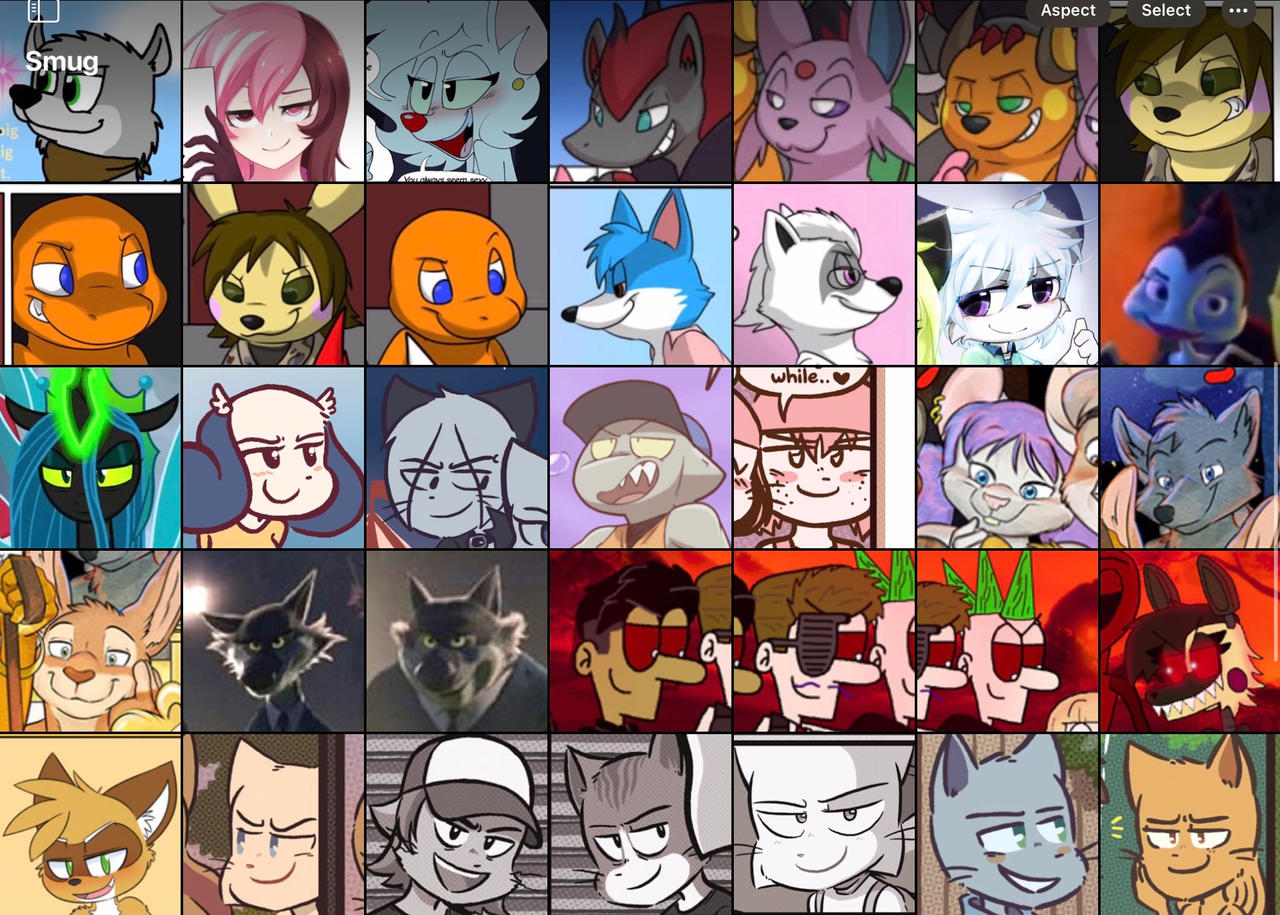 SMUG expressions and reactions (part 3) by CartoonyLover on DeviantArt