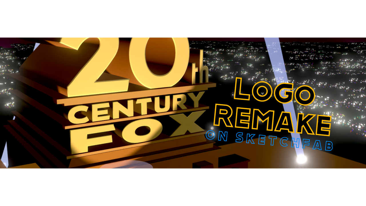 20th Century FOX 1994 Logo Remake on Sketchfab
