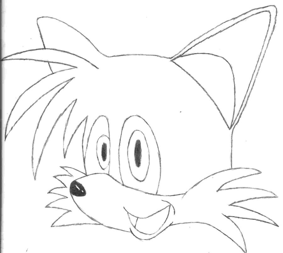 Tails Headshot tails head by ZeroRyukudo on DeviantArt