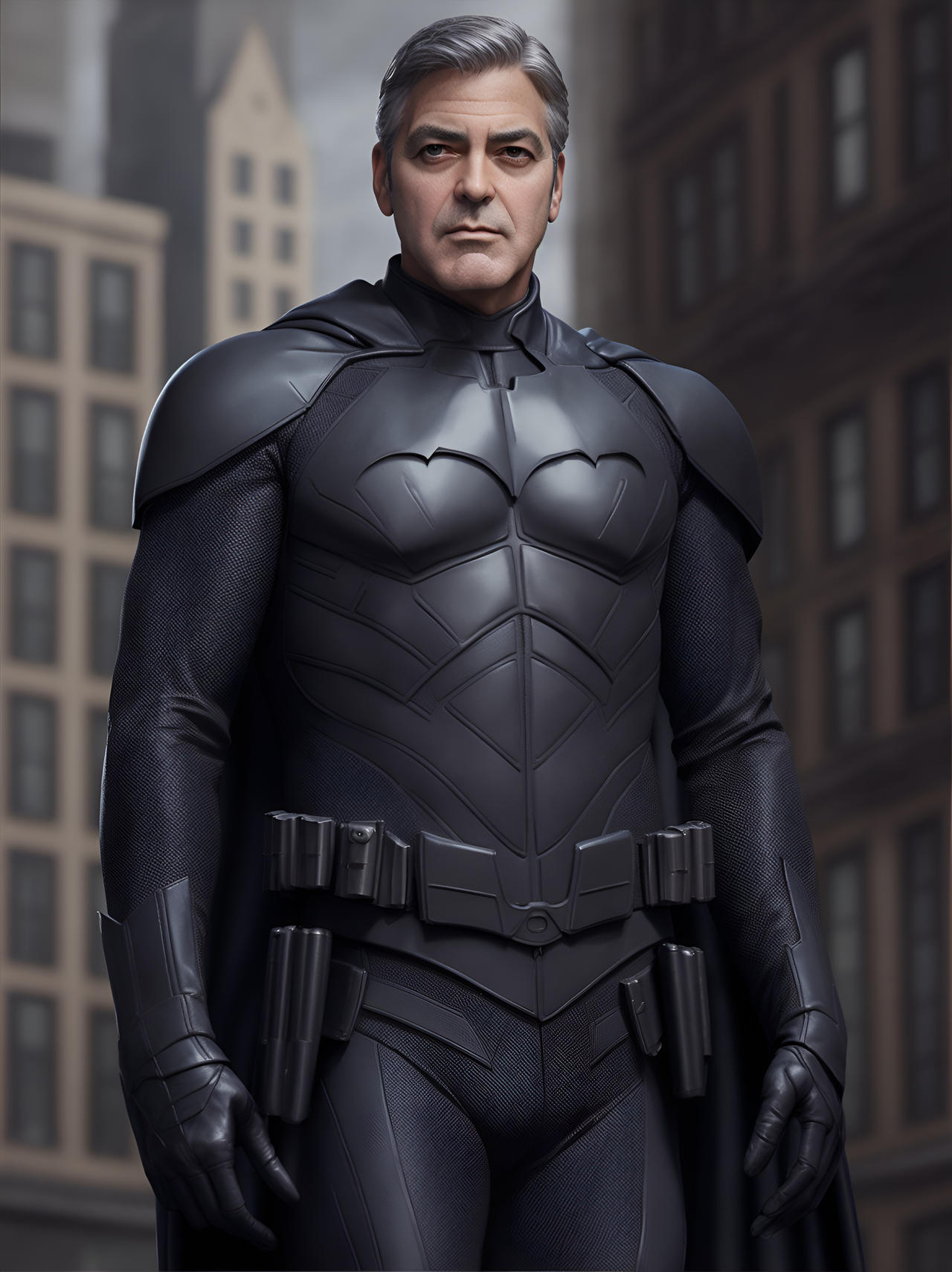 George Clooney as Batman by lunar-tes on DeviantArt