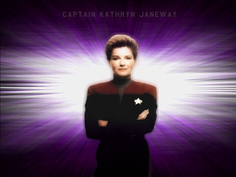 Cpt. Janeway Wallpaper Purple