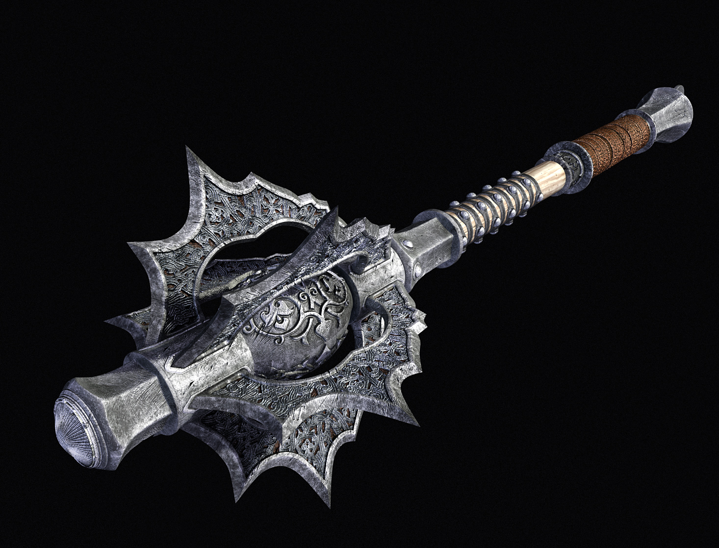Flanged Mace Weapon