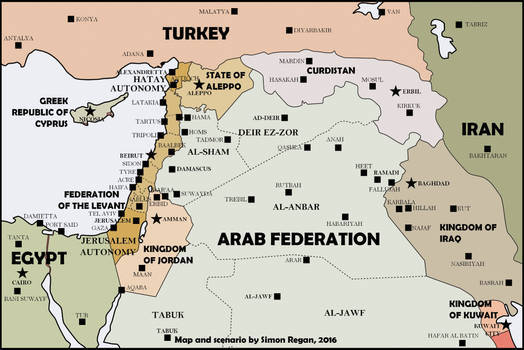 A Much Greater Lebanon - an Alternate History map