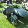 Vespa and sidecar