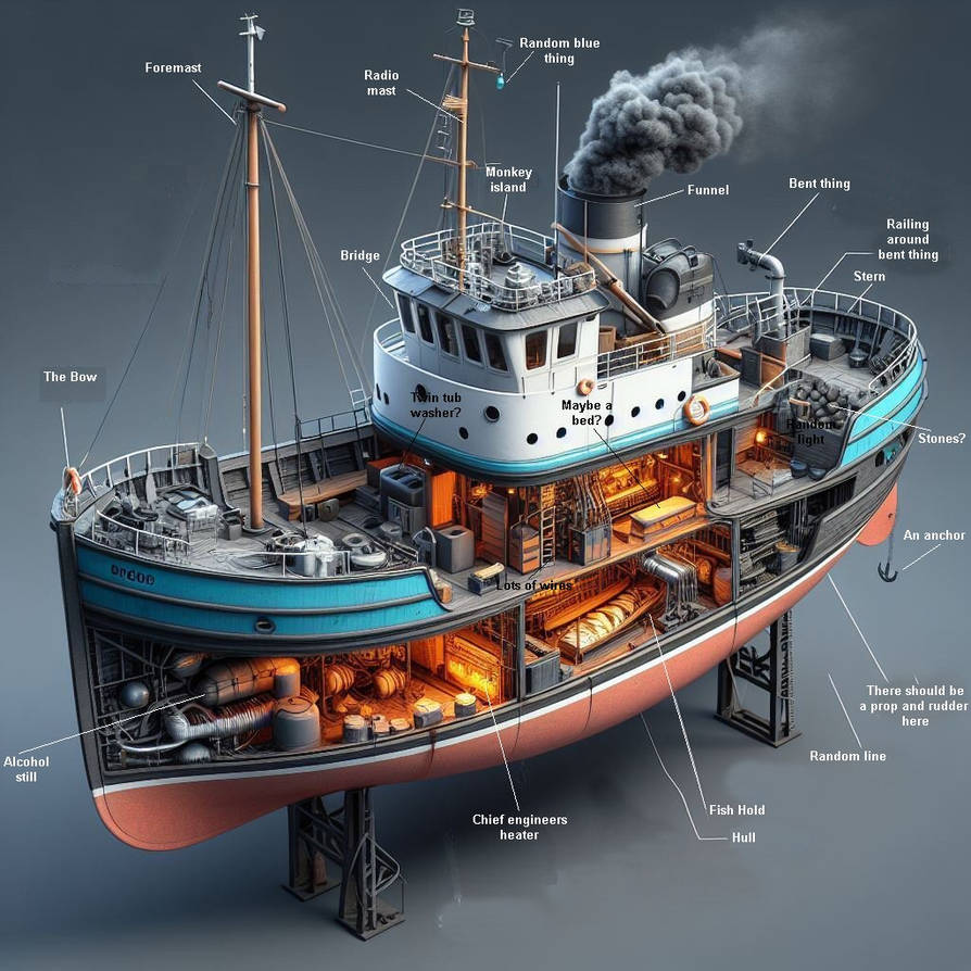 Cutaway Ship by nixops on DeviantArt