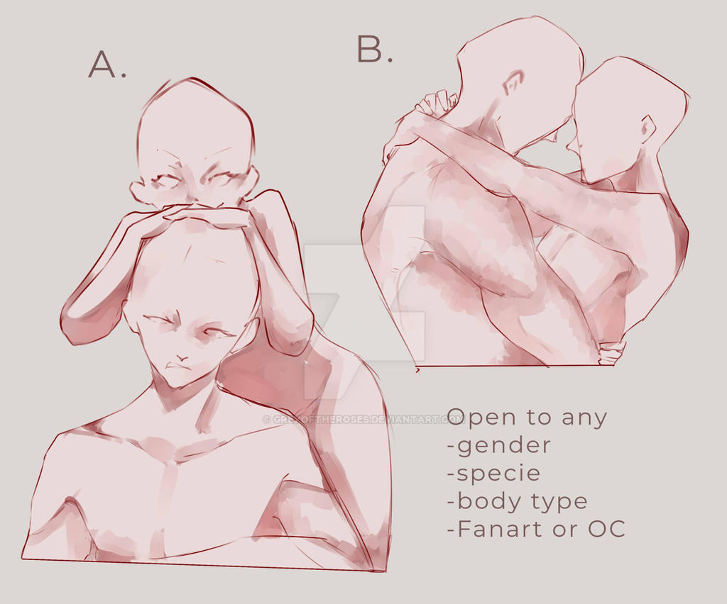 Ych Couple Poses 2 Slots Each By Greyoftheroses On Deviantart