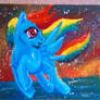Rainbow Dash painting
