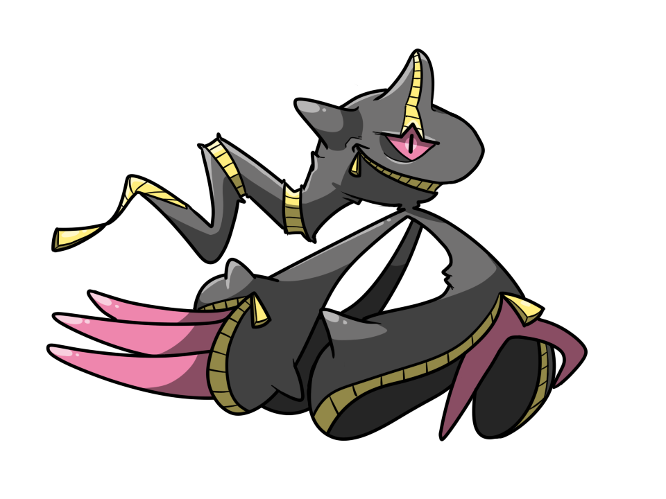 banette and mega banette (pokemon) drawn by yunimaru