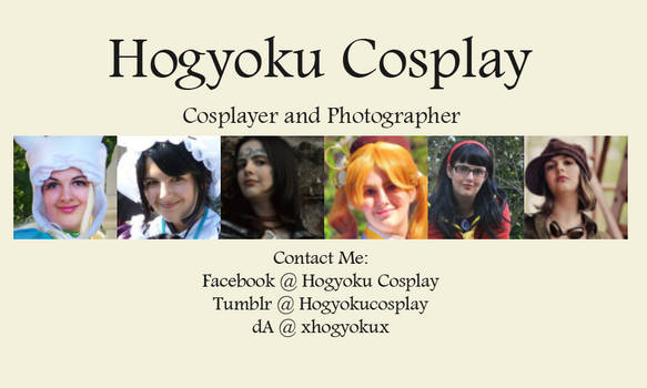 Hogyoku Cosplay Business Card Design One