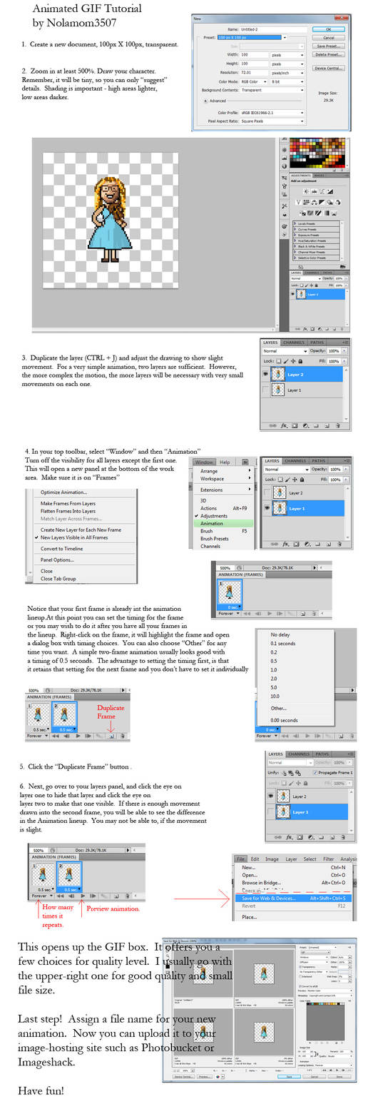 Animated Gif Tutorial For Beginners By Nolamom3507 On Deviantart Animated Gif Tutorial For Beginners By Nolamom3507 On Deviantart