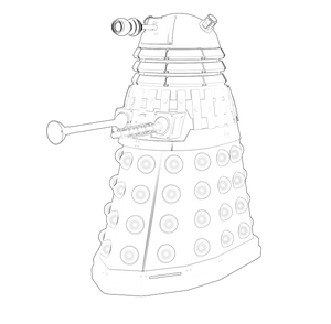 Dalek line art