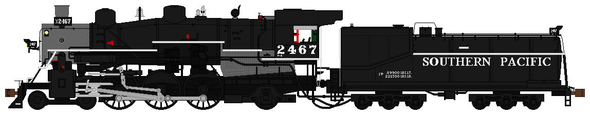 Southern Pacific 2467 by TheNewEnglandForney on DeviantArt