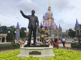 Walt Disney and Mickey Statue