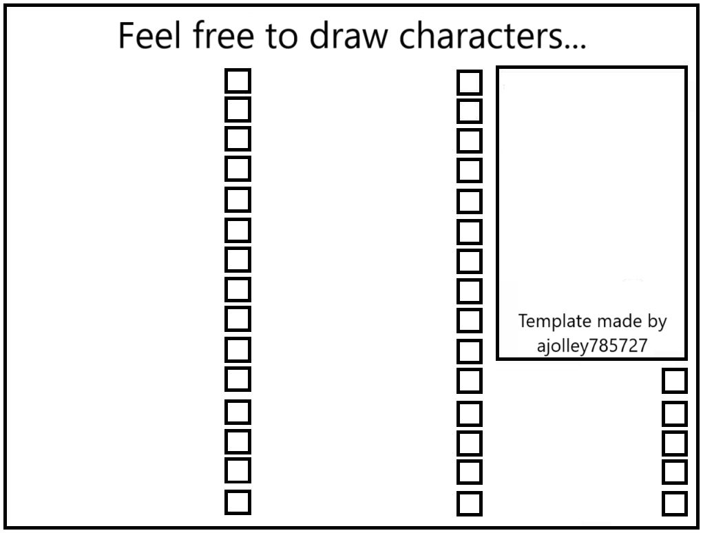 Feel free to draw characters template by ajolley785727 on DeviantArt