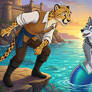 Tobais as Eric and Sasha as Ariel