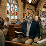 Tobias and Sasha at Church