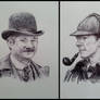 Victorian Holmes and Watson (ballpoint)