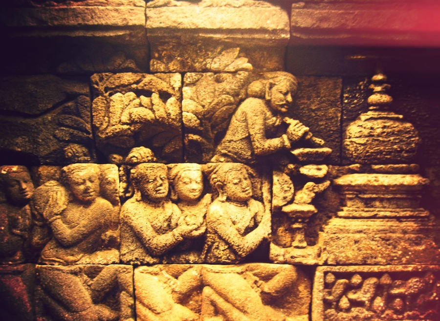 ukiran di candi borobudur by Ditaaach on DeviantArt
