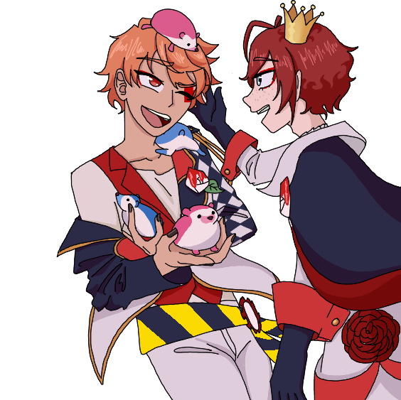 Ace Trappola and Riddle Rosehearts wip by Aetala on DeviantArt