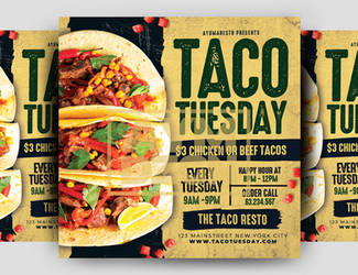 Taco Tuesday Flyer by ayumadesign