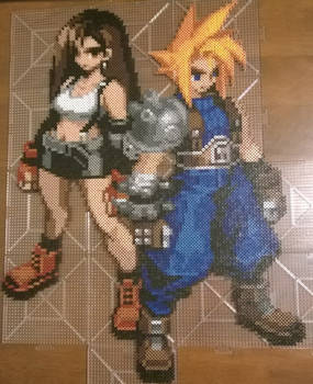 Final Fantasy VII Cloud and Tifa Perler