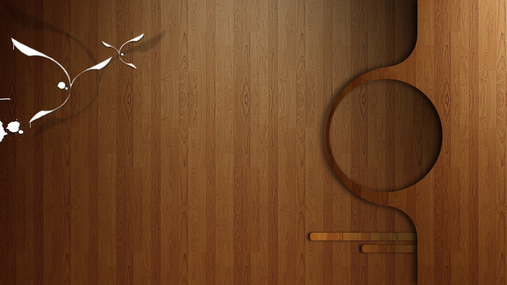 Wood theme for rainmeter RIGHT