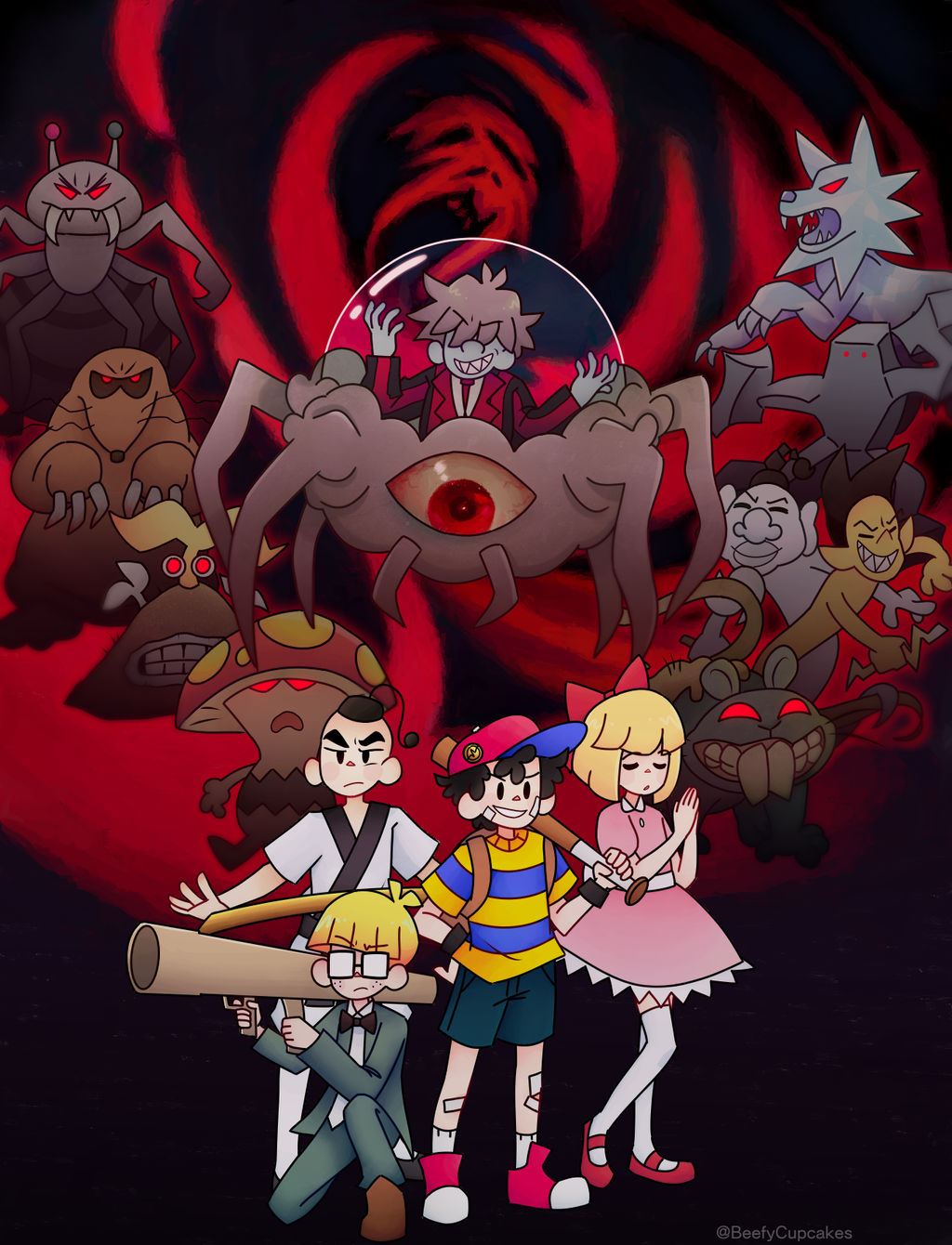 Earthbound Deviantart EarthBound Fanart (Mother 2 28th Anniversary) by BeefyCupcakes on ...