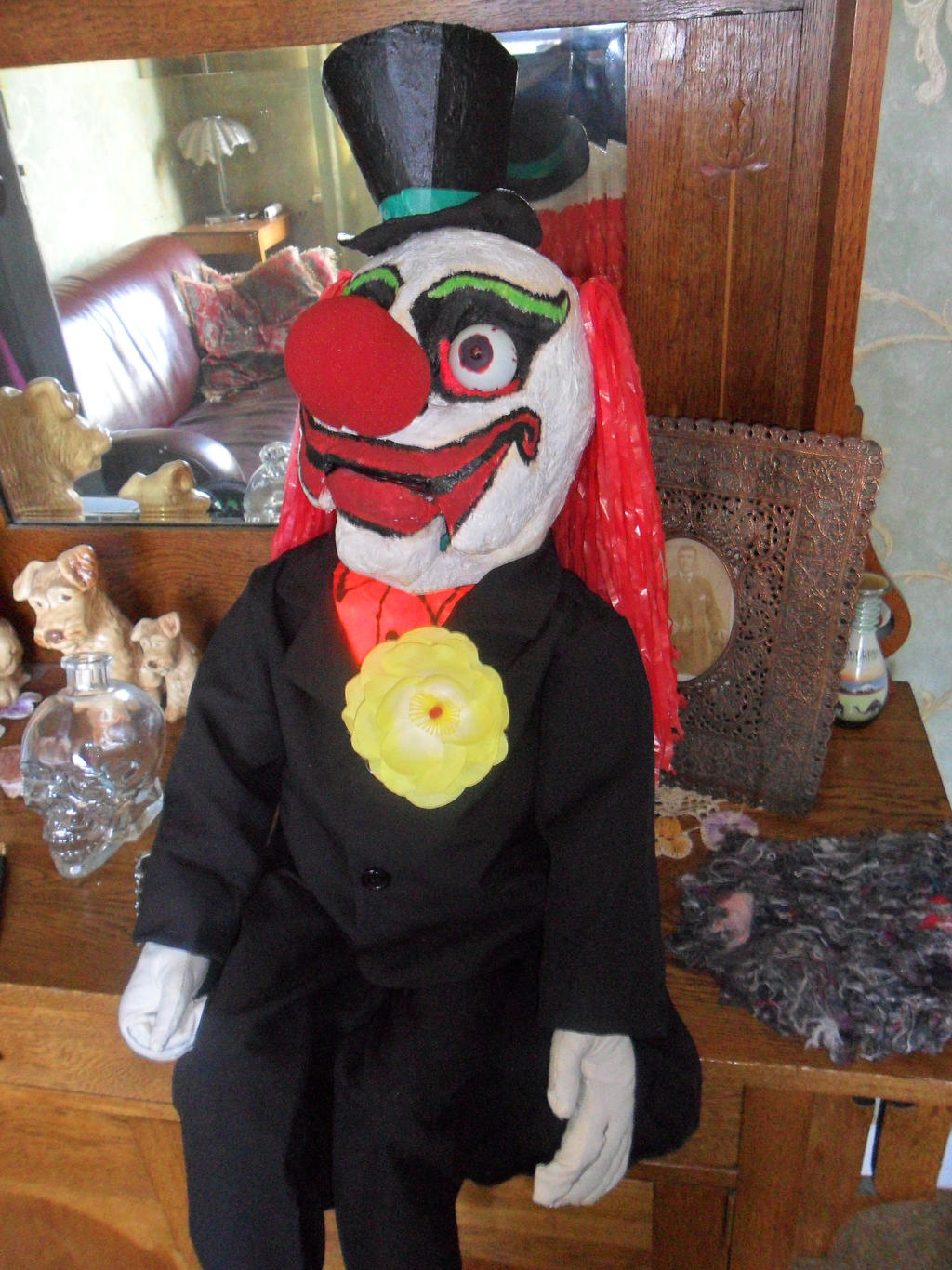 Creepy Clown vent doll