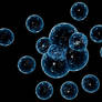 C4D Bubbles Blue