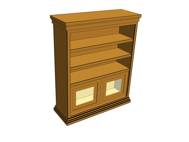 Bookcase render by mjohare03 on DeviantArt