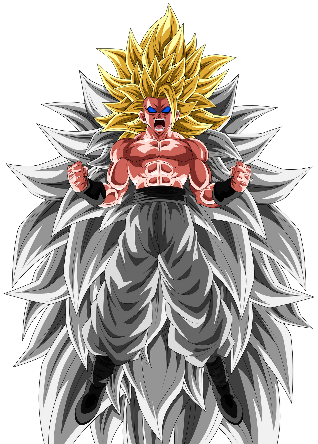 desenho do goku super sayajin infinito