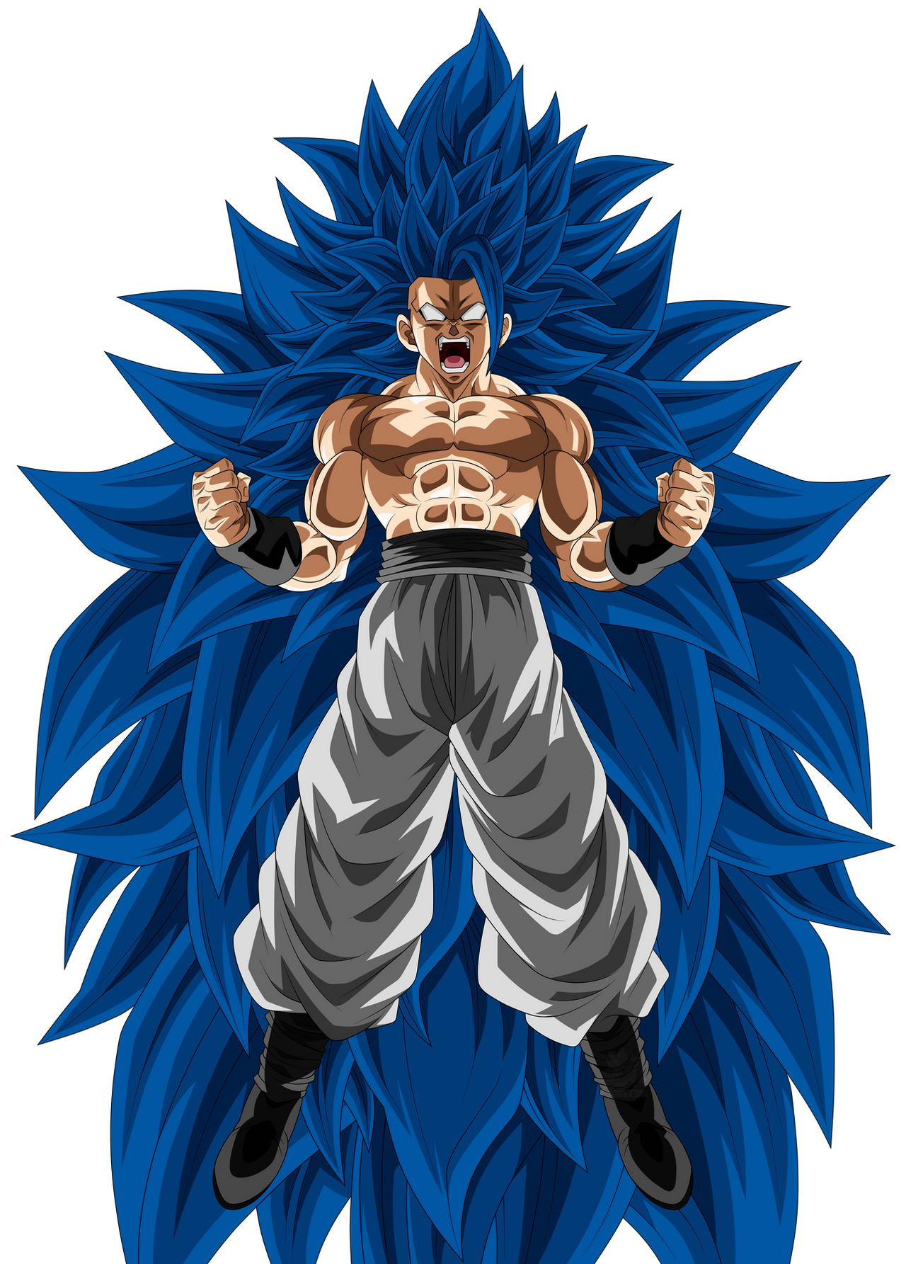 Goku AF - Super Saiyajin 4 Blue by SebaToledo on DeviantArt