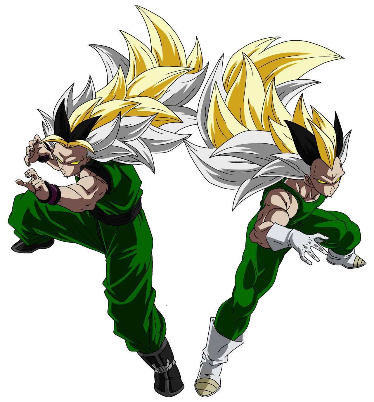Goku AF mystic 9 Full Power vs Goku AF SSJ20#dragonballaf#anime