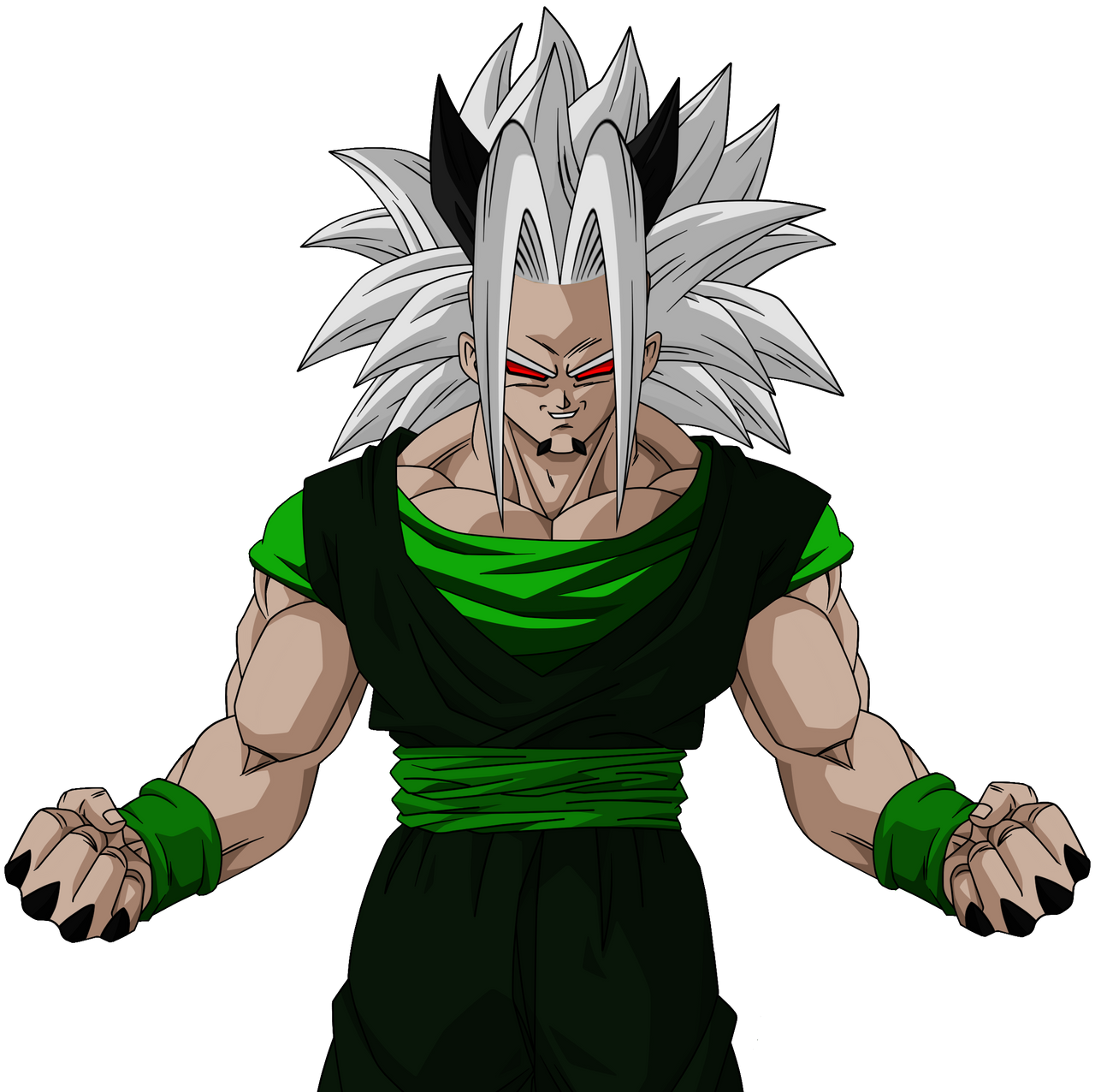 Evil Goku - Super Saiyajin 4 by SebaToledo on DeviantArt