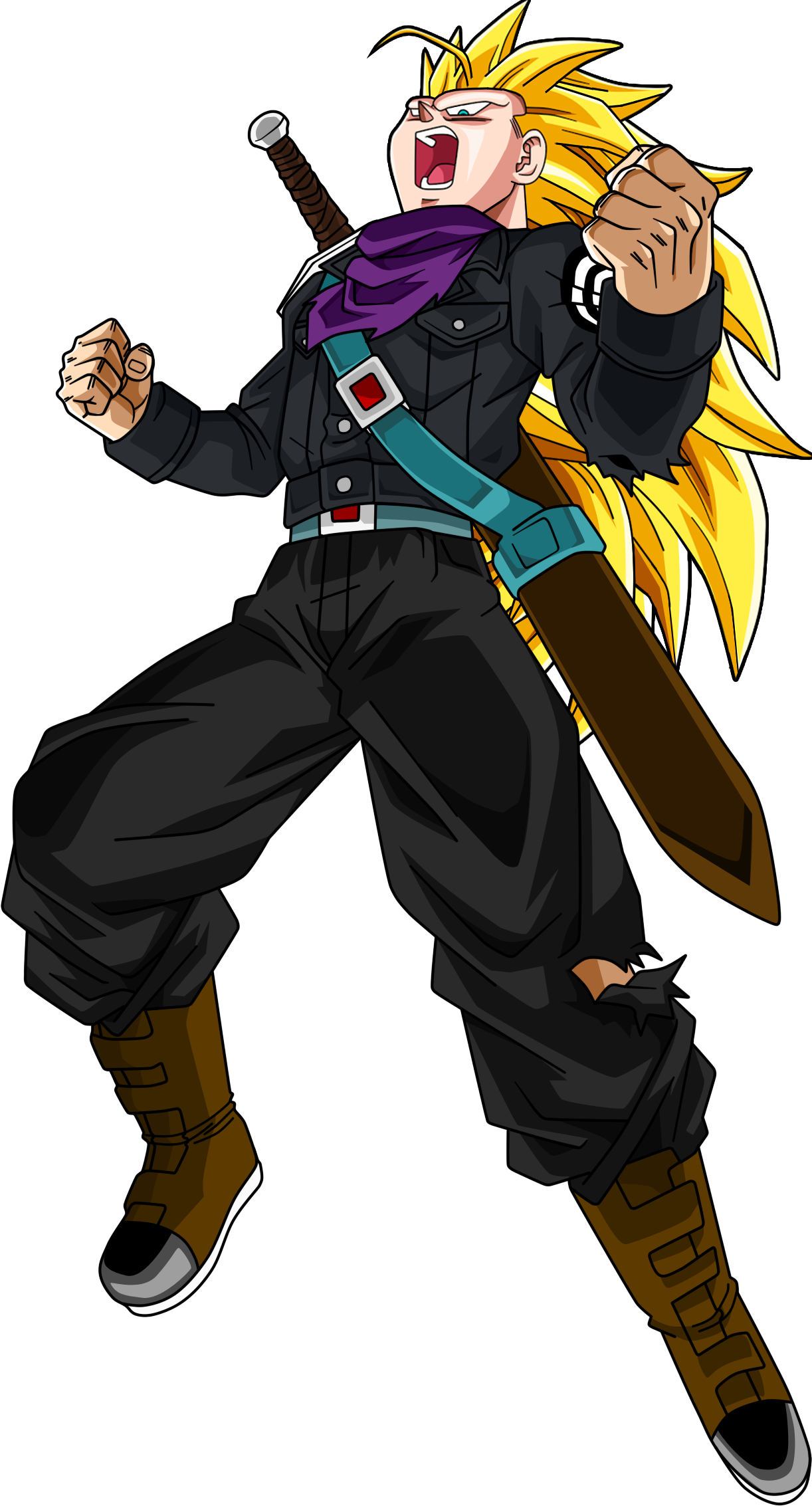 Wallpaper - Trunks Super Sayayin 3, HD Png Download - vhv