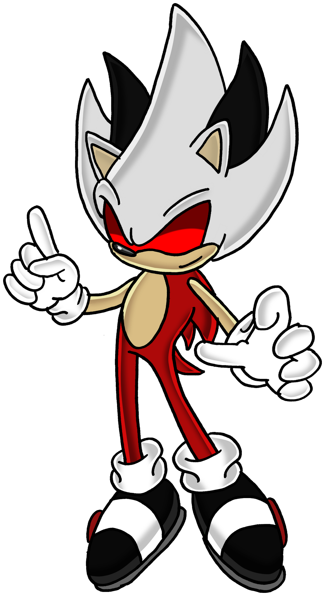 Evil Sonic AF - Super Saiyajin 9 by SebaToledo on DeviantArt
