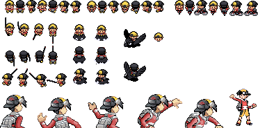 Pokemon red ds style sprites by PKMNTrainerRick on DeviantArt