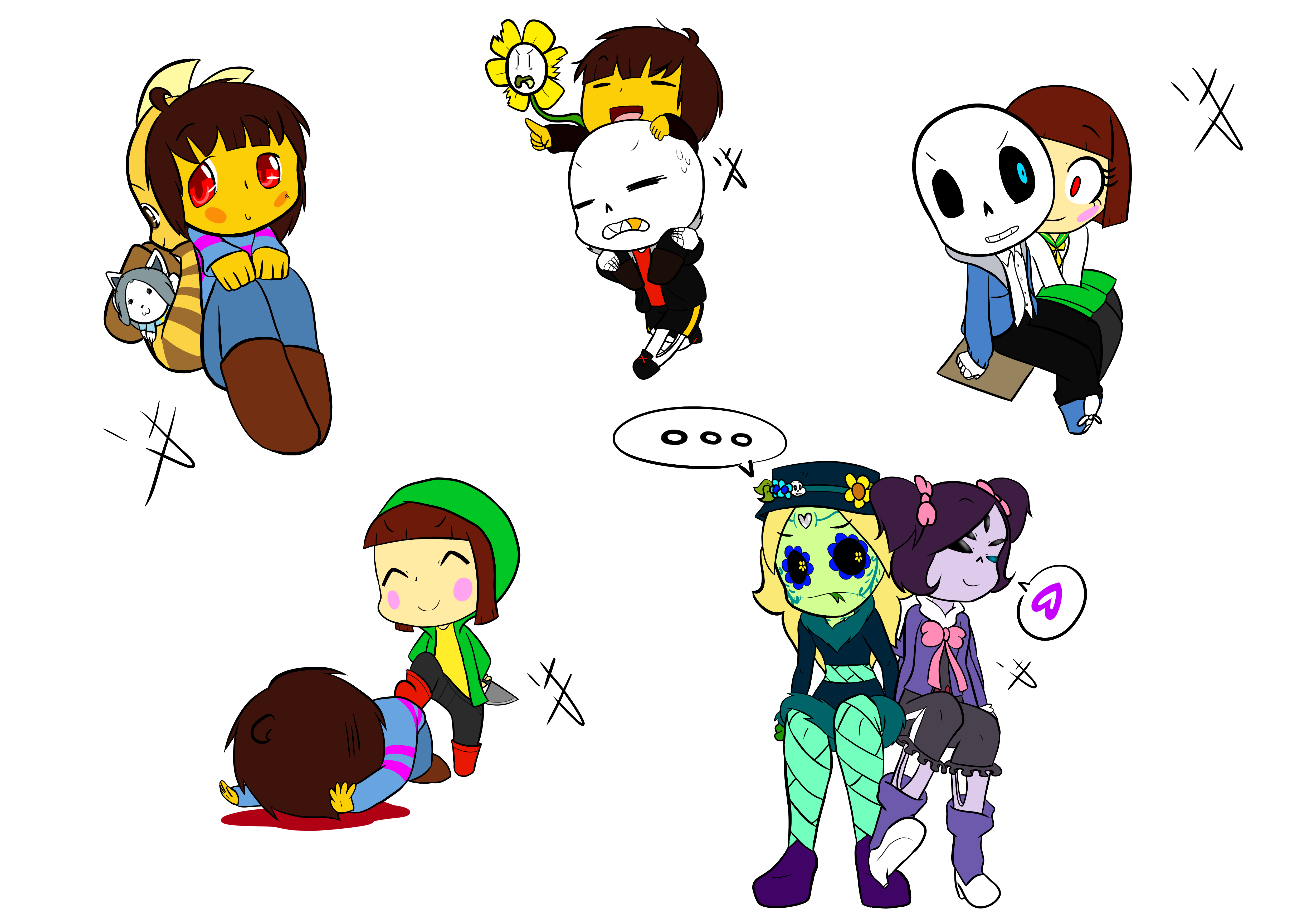 Uh uh uHh doodles of characters in my Undertale AU ;v; :  r/UndertaleAU