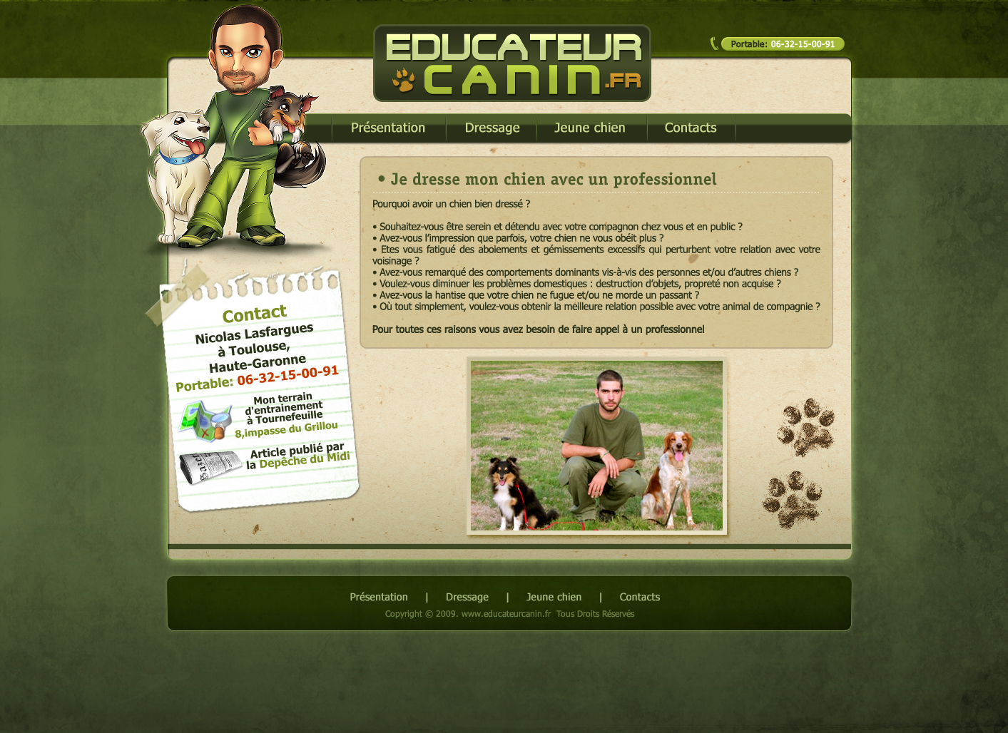 Dog Trainer site