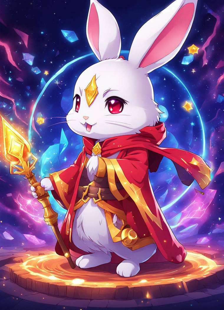 (A.I.) Chibi Rabbit Wizard