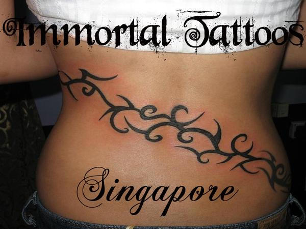 Tribal Vine Tattoo - Back by dfangs on DeviantArt