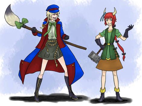 Touhou RPG O.C.: Hanshita and Larissa