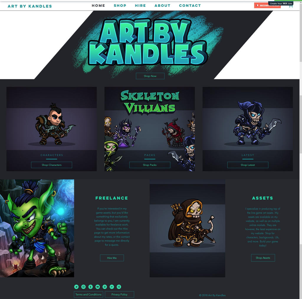 Art By Kandles Website Launch
