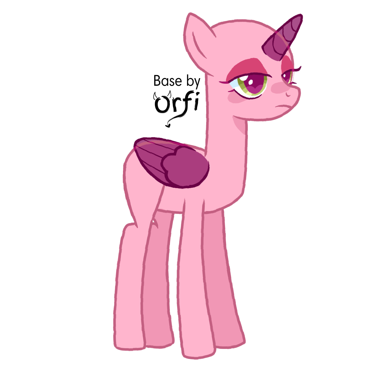 Inky Rose base by Orfi-Gremlin on DeviantArt