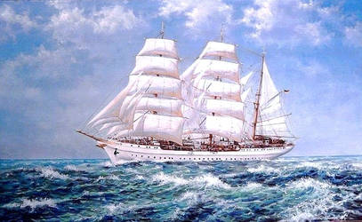Sailor ship (Gorch fock) by Simon Zoltan