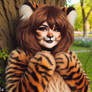 Cute Chubby Tiger Girl (Catgirl Tiger-girl)