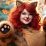 Cute Chubby Redhaired Tabbycat Catgirl