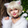 Cute Blonde White Cat Catgirl