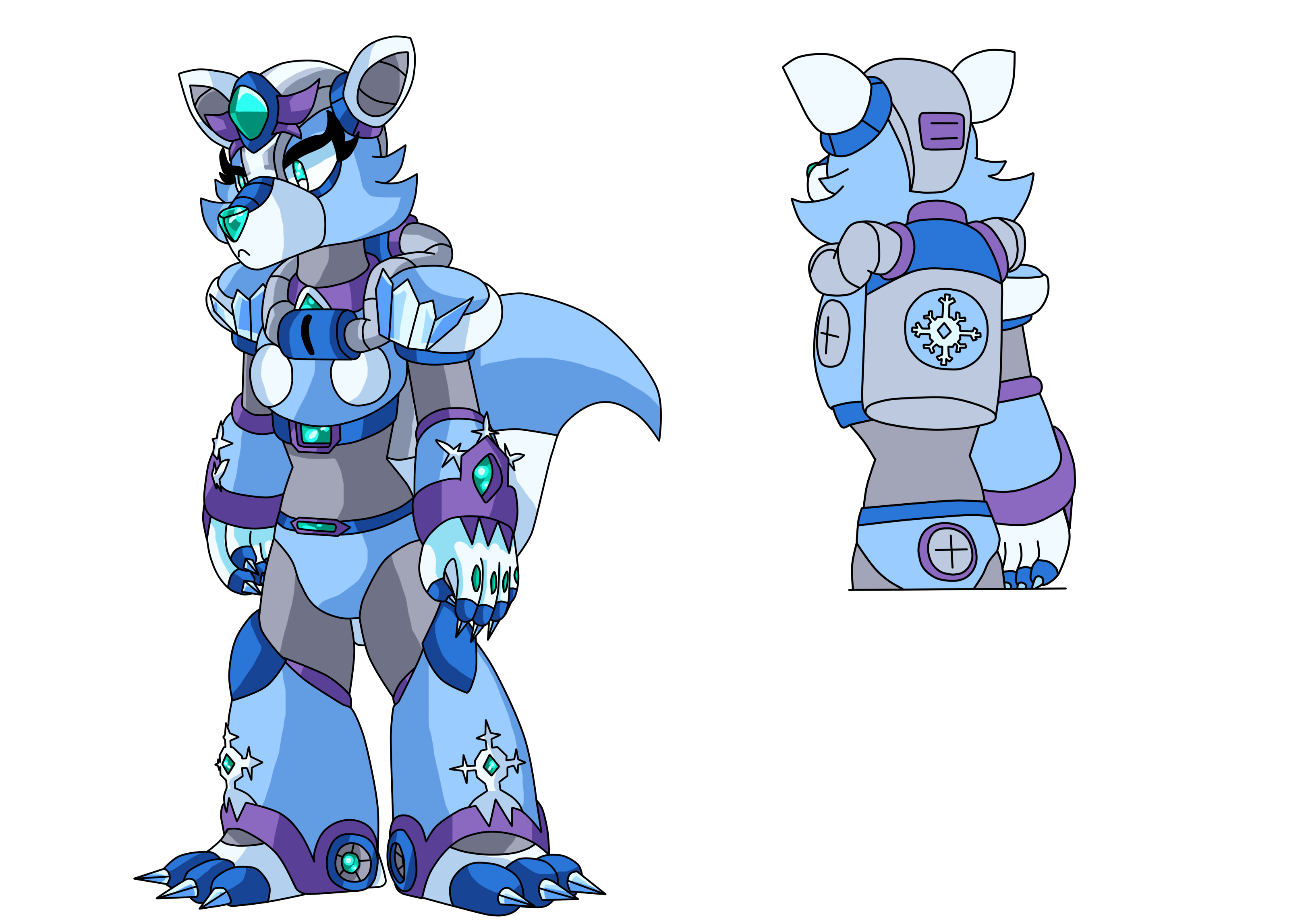 X Reploid Megaman X Reploid Frostbite Fox (Commission) by InactiveHorse97 on ...