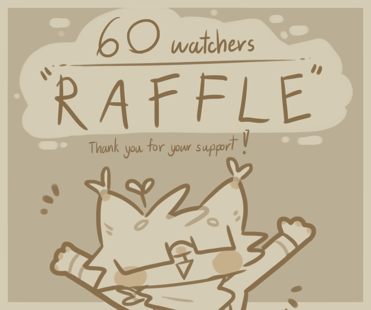 Coopen Raffle 60 Watchers Art Raffle! by CallmeCooperCat on DeviantArt